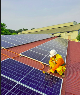 solar system installation
